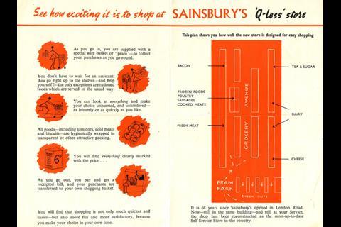 Sainsbury's Croydon store, vintage flyer 2